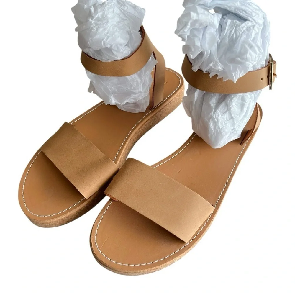 NWOT ASOS DESIGN Forlong chunky flatform cork sandals in natural UK 7/US 9